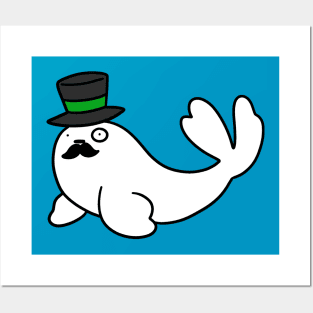 Dapper Harp Seal Posters and Art